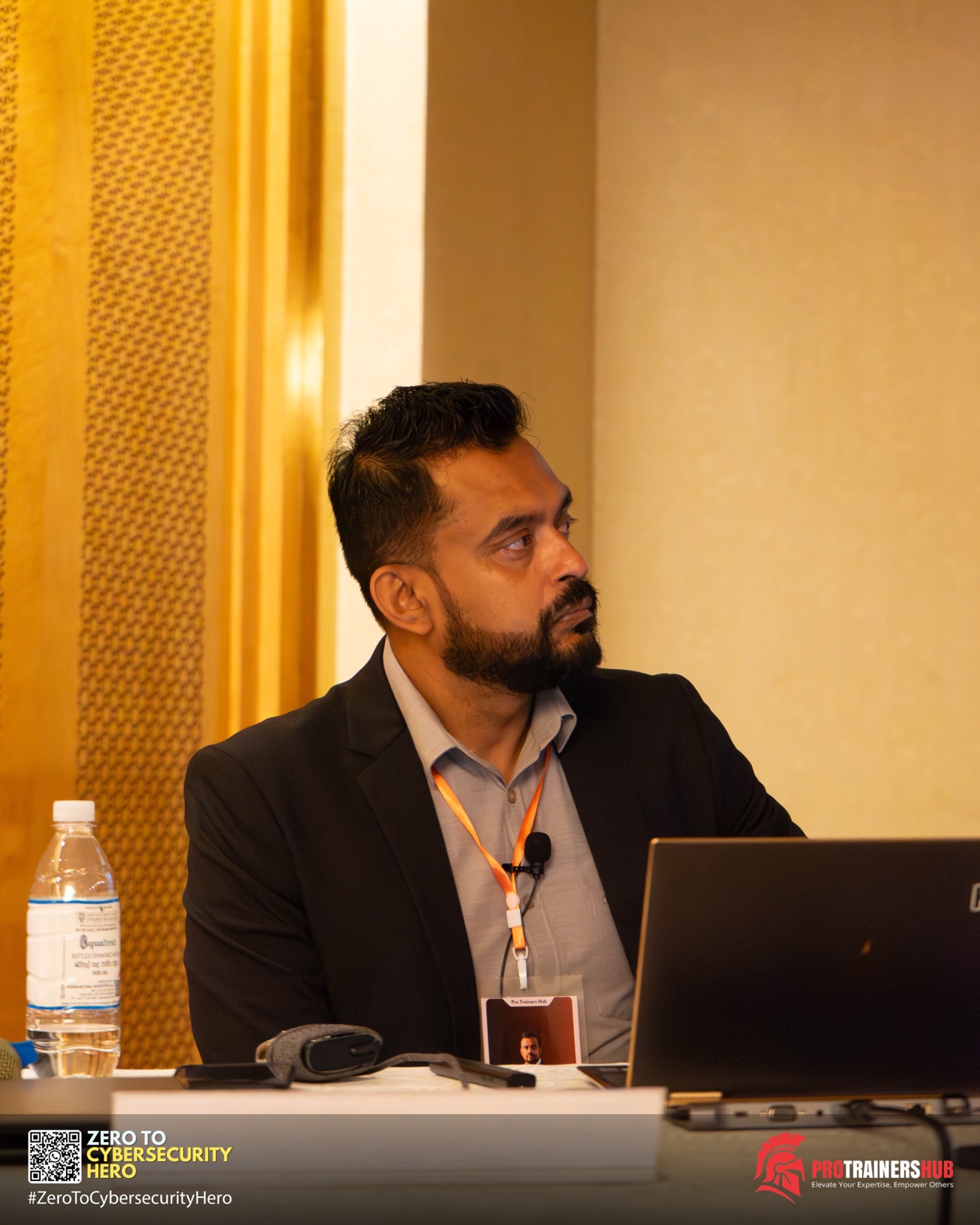 Kushantha at a professional training engagement